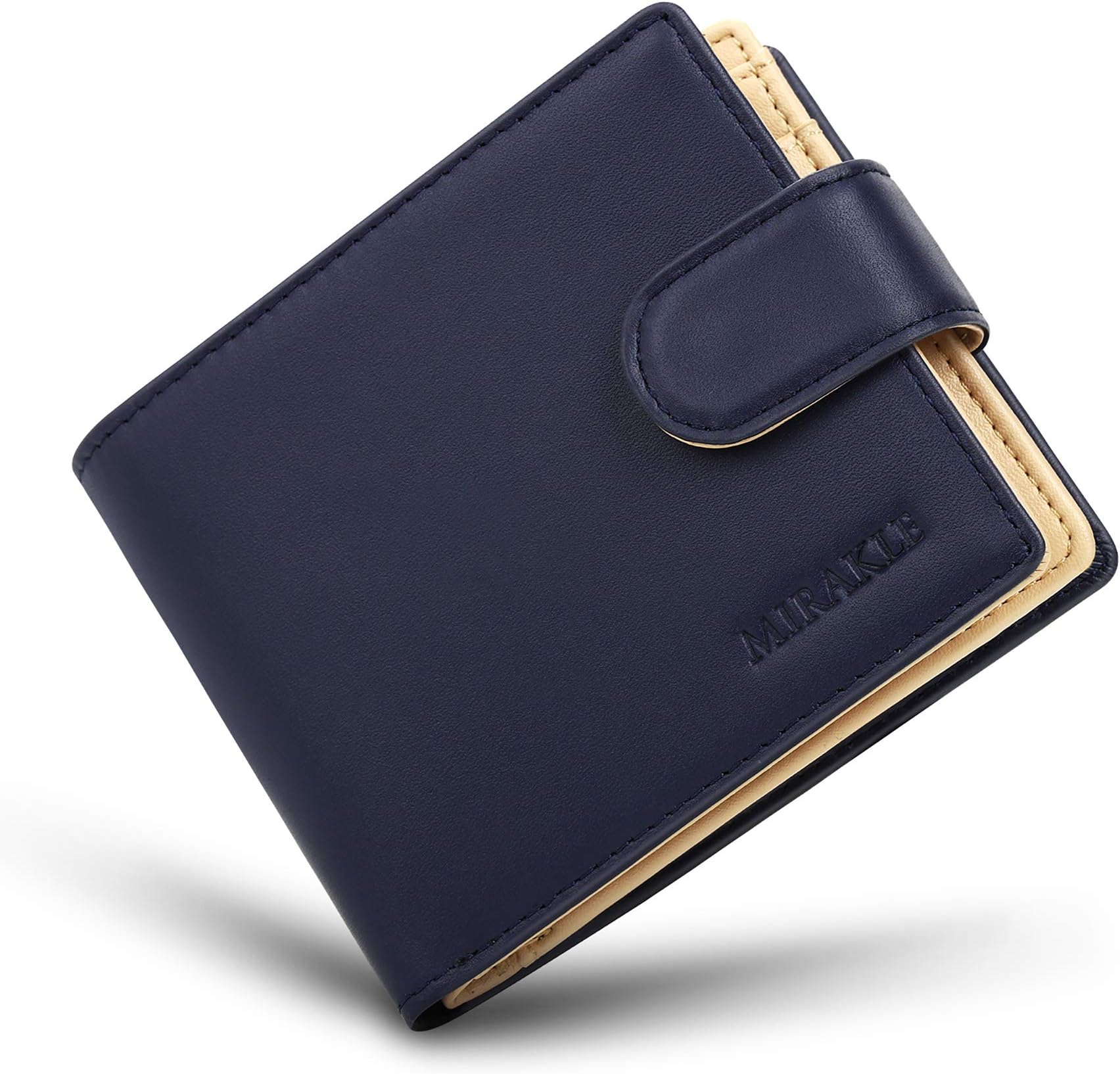 Wallets Mens Leather with RFID Blocking, Bi-fold Wallet Mens, Wallets for Men with Zip Coin Pocket, 2 Banknote Compartments, 10 Credit Card Holders, 2 ID Window, SD/SIM Card Slots - Gift Box