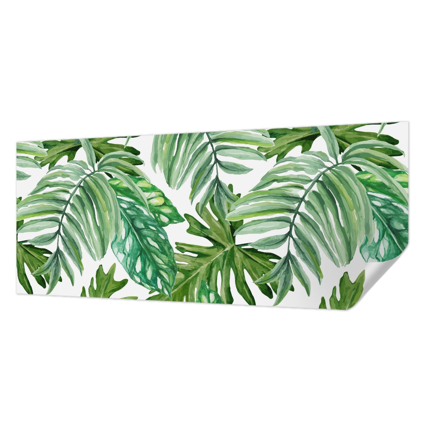 Tapisserie feuilles exotiques pour chambre et salon design moderne
