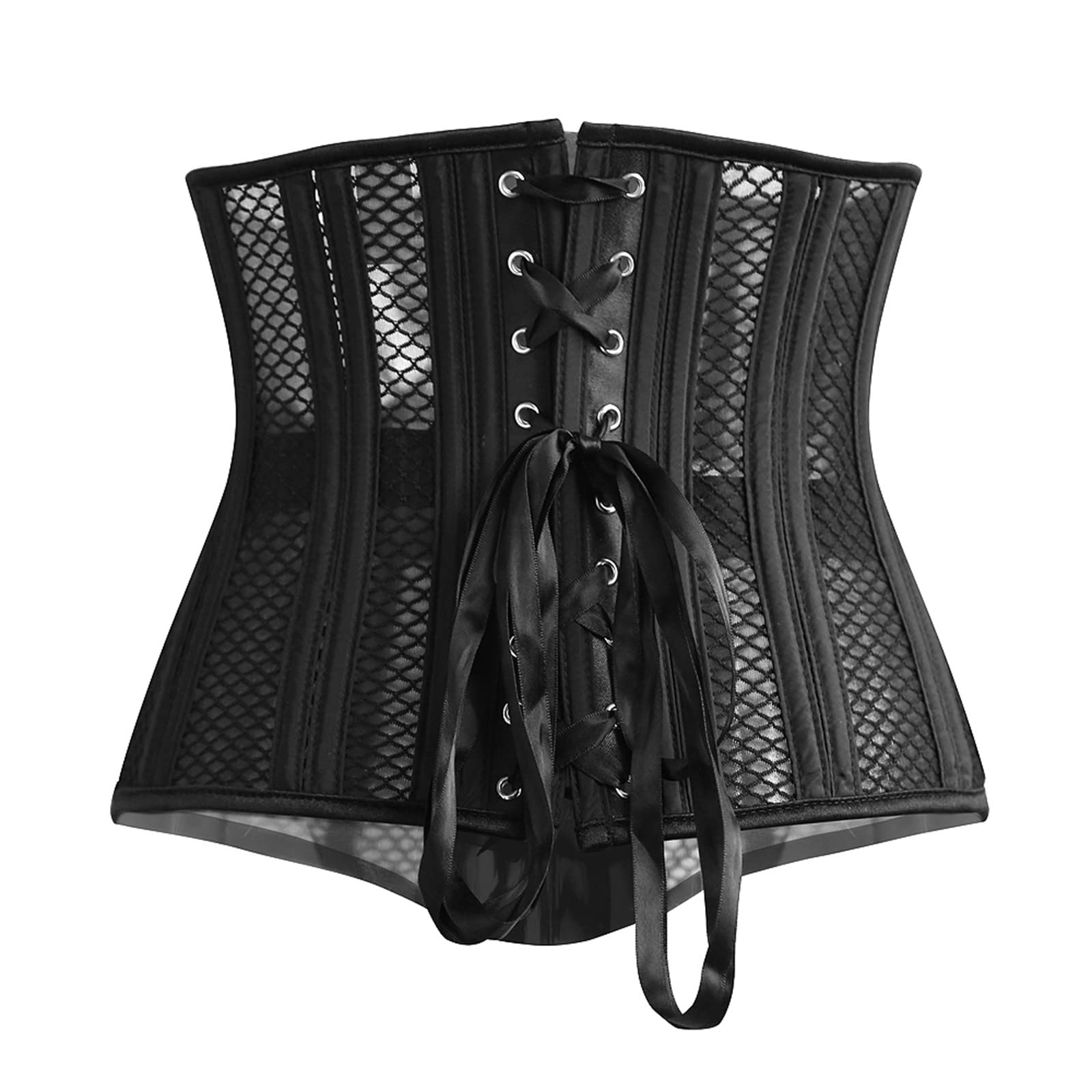 Womens Corset Tops 24 Steel Boned Waist Trainer Corsets Girdle