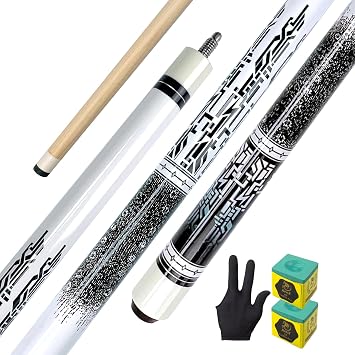 58" Billiard Cue Stick with13mm Cue Tip Maple Birch Pool Cue