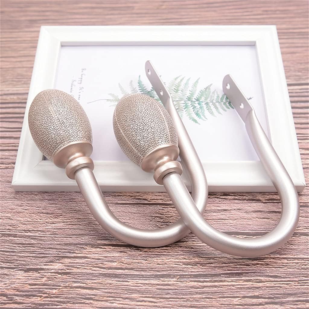 Pack of 2 Rugby Curtain Frames Lace Hooks Living Room Soft Decoration Accessories(D)
