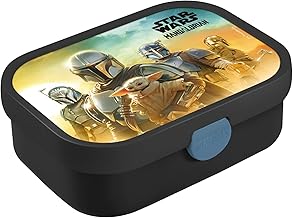 Mepal - Lunchbox Campus - Bento Lunchbox für Kinder - Brotdose mit Bento-Fach & Gabel - Meal Prep Box mit Clip-Verschluss - BPA-frei & Spülmaschinenfest - 750 ml - Star Wars