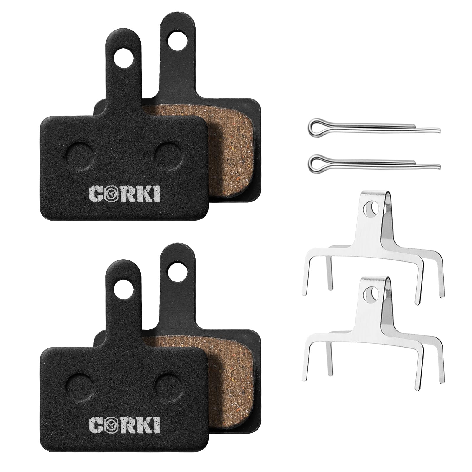 4 Paar Fahrradbremsbeläge, Fahrrad Scheibenbremsbeläge Kompatibel Mit TRP Tektro Shimano Deore Br-M575 B01s Mt200 M525 M515 T615 T675 M505 M495 C501 Harz Halbmetall Bremsbeläge Für Mountain MTB Ebike