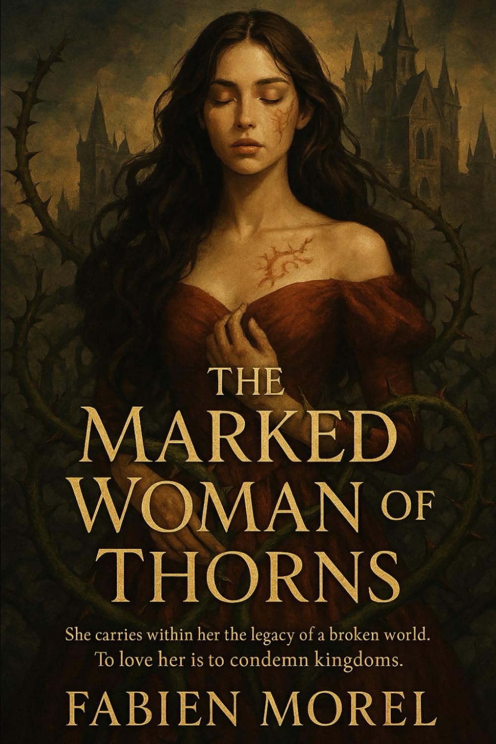 The Marked Woman of Thorns: She carries within her the legacy of a broken world. To love her is to condemn kingdoms.