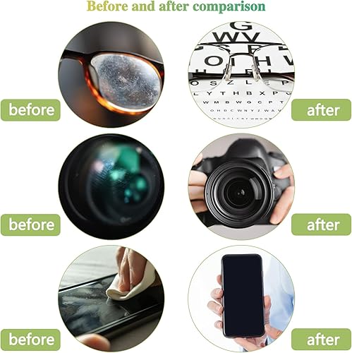 Miniatura 5 de Paños de limpieza de microfibra extra grandes (12 x 12 pulgadas) para lentes, lentes, gafas, paños de limpieza reutilizables para todos los lentes y