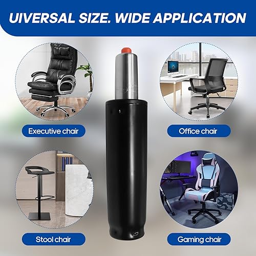 Miniatura 7 de Cilindro elevador de gas para silla de oficina, se adapta a la mayoría de sillas de escritorio y sillas de juegos, pistón de choque neumático