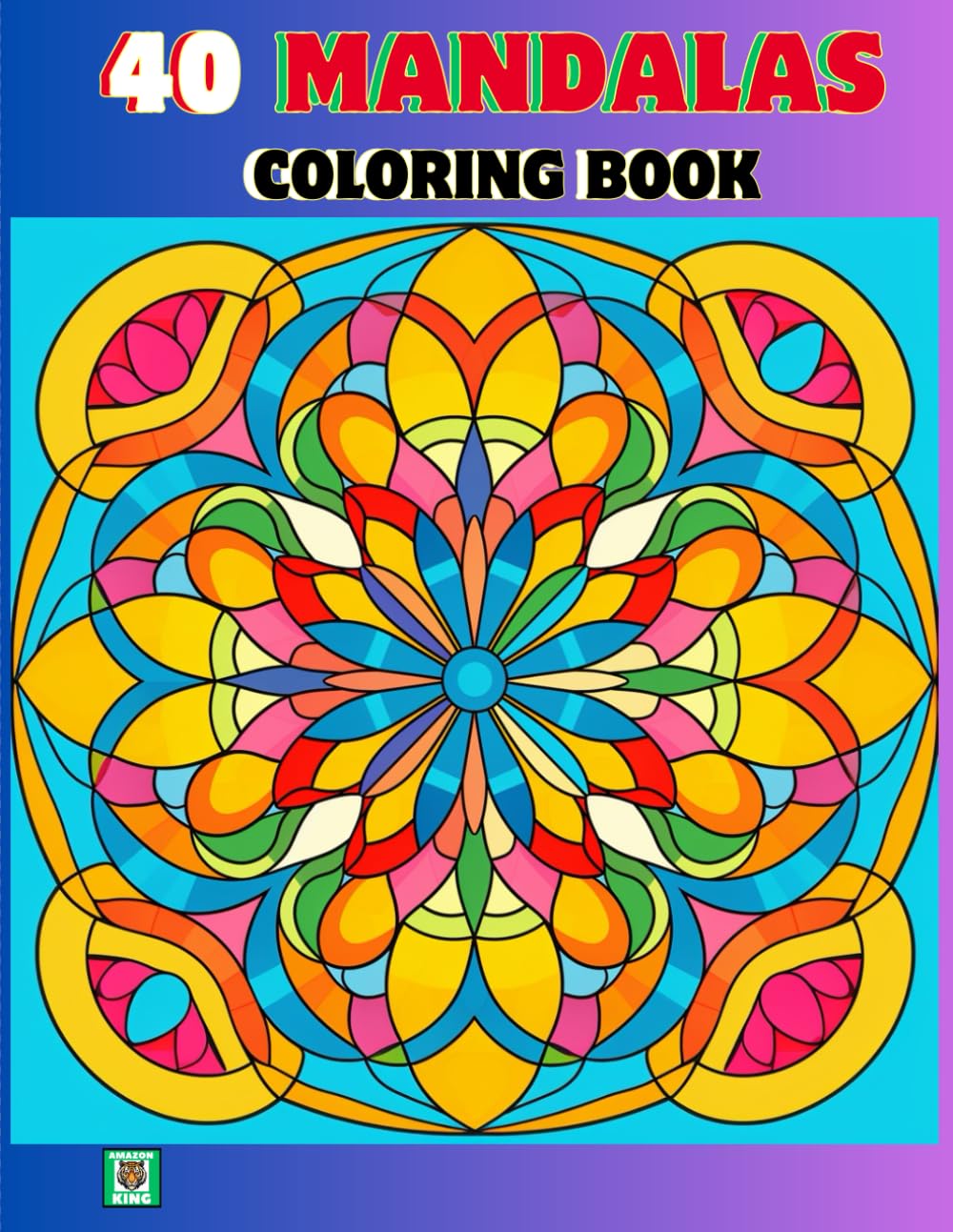 40 Mandalas Coloring Book: Simple and Easy Mindful Patterns for adults or Kids any skill level.