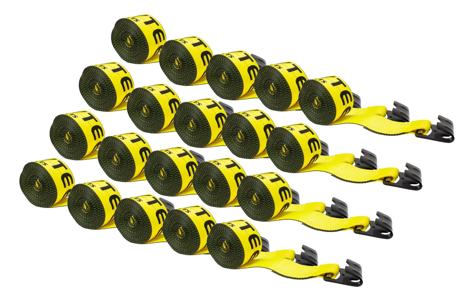 Mytee Products (20 Pack 4 in. x 27 ft. Winch Strap with Flat Hook