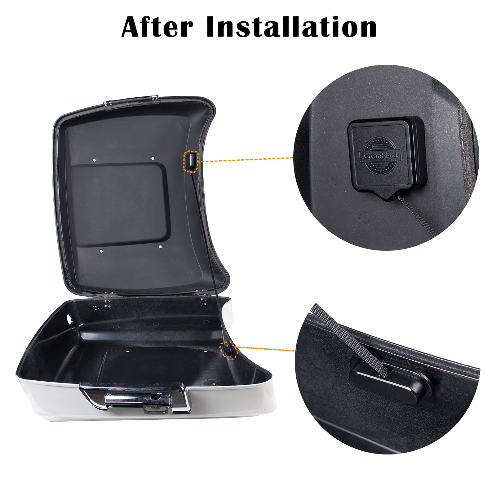 Tour Pak Pack Luggage Lid Tether Retractable Cable For Harley Touring