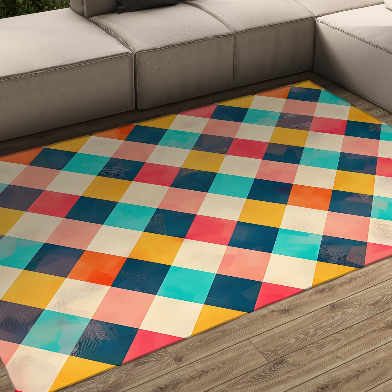 Tapis de salon doux 60x90cm idéal pour créer un coin lecture dans la chambre