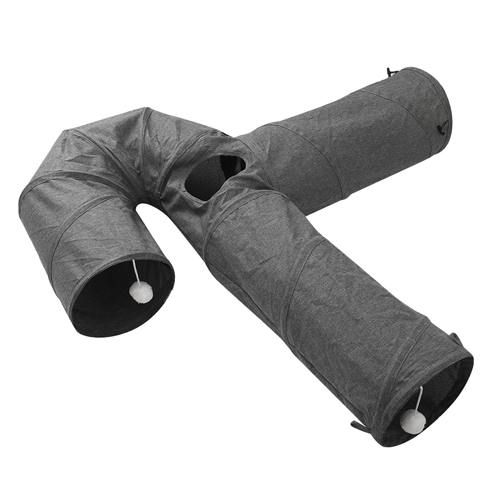 Tunnel Animal Pliable - Tunnel de Lapin, Boule Suspendue, Grand Jouet pour