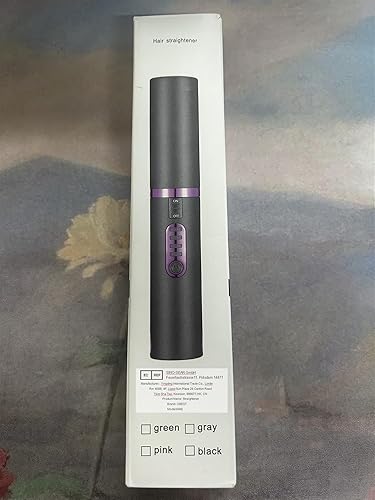 Miniatura 10 de OBEST Rizador de pelo inalámbrico 2 en 1, mini plancha plana inalámbrica portátil de viaje, calentamiento rápido, alisador de 3 niveles