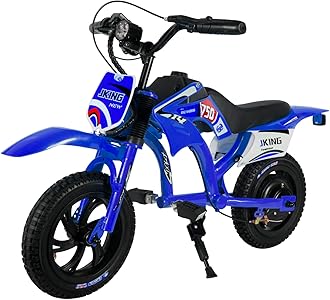 Kids Motorcycle,C6 Kids Electric Dirt Bike,12-inch 160W brushless Motor,3-Speed LCD Display,10 MPH Top Speed,LED Brushless Controller + Moto Sound，8 Miles Range,Blue