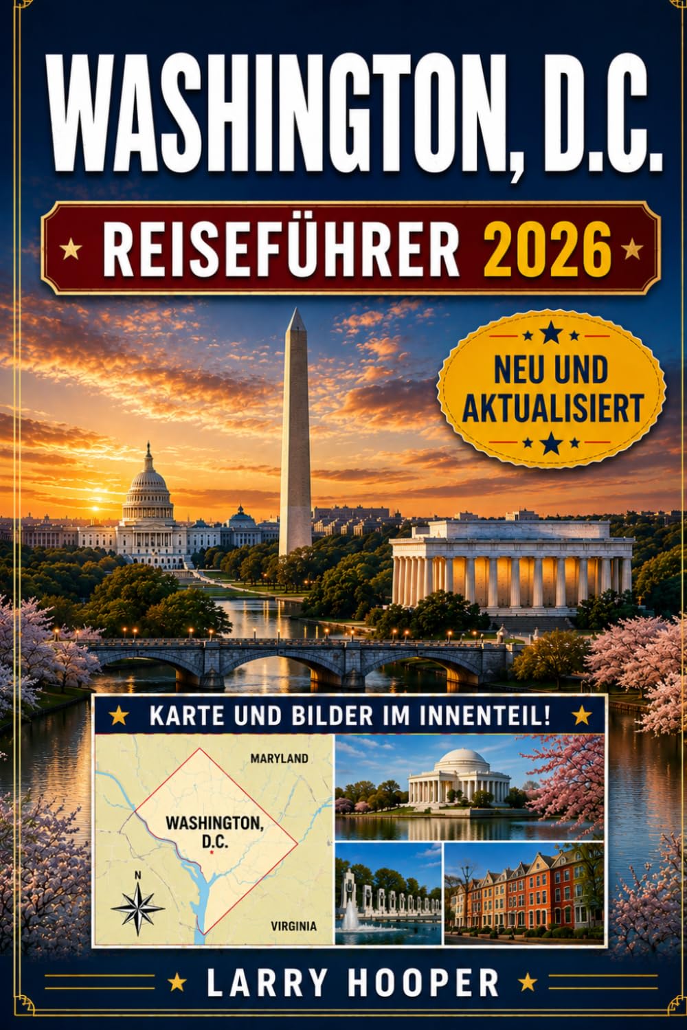 WASHINGTON, D.C. REISEFÜHRER 2026 (VOLLFARBIG): Denkmäler, Smithsonian-Museen, Geheimtipps, regionale Küche, Kirschblüte, U-Bahn-Tipps, historische Viertel und einfache Reiserouten für jeden Besucher