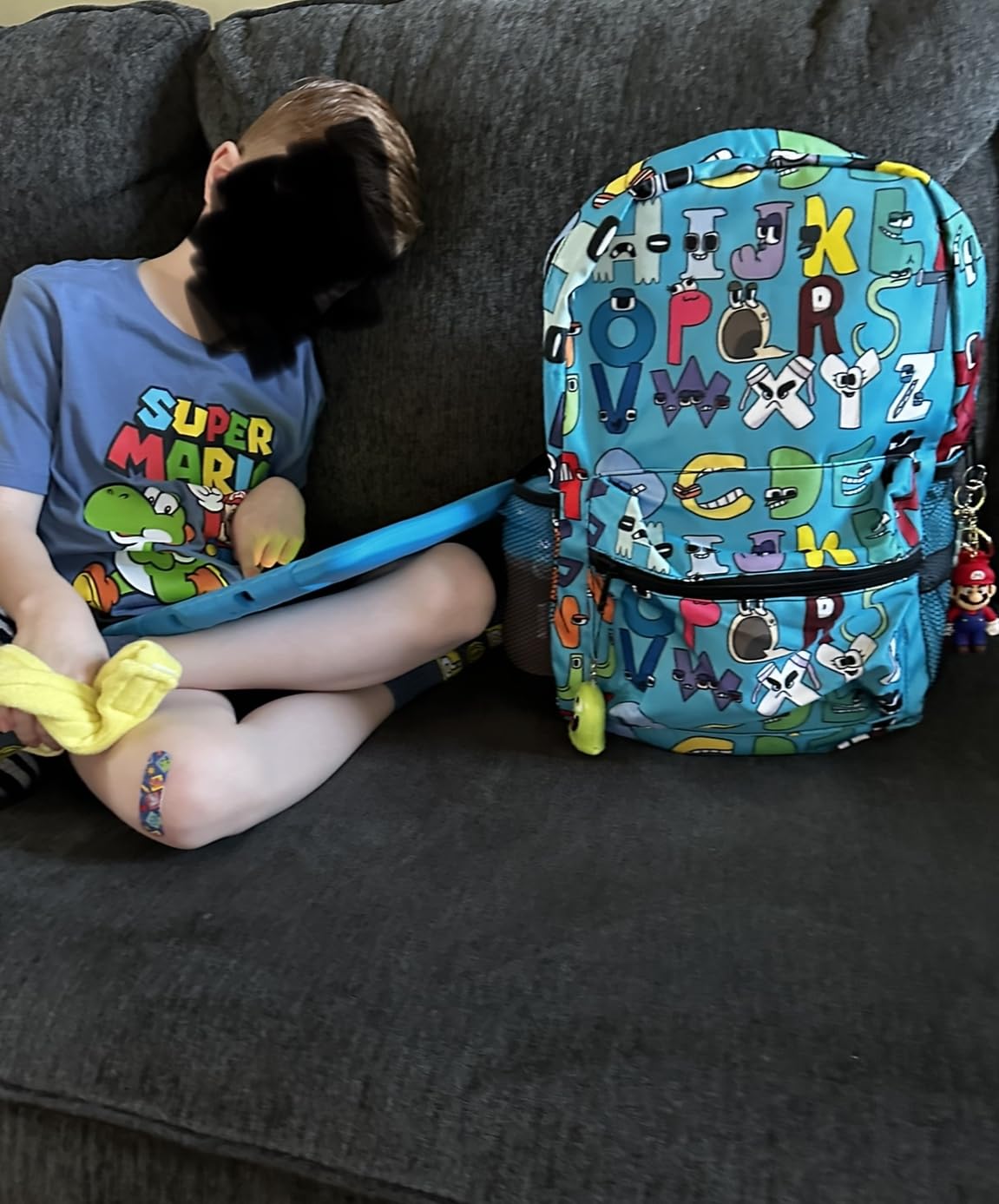 Hgxim Alphabet Print Backpack – Lightweight Large Capacity Leisure Bag, 3D Printing School & Travel Bag - View #13