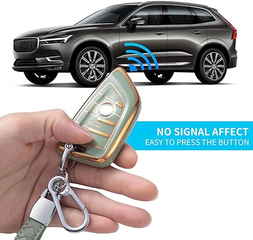 Miniatura 3 de Compatible con funda para llavero BMW con cordón de cuero, funda protectora para llave de automóvil BMW X1 X2 X3 X5 X6 X7 y Series 1 2 3 4 5 6 7 8