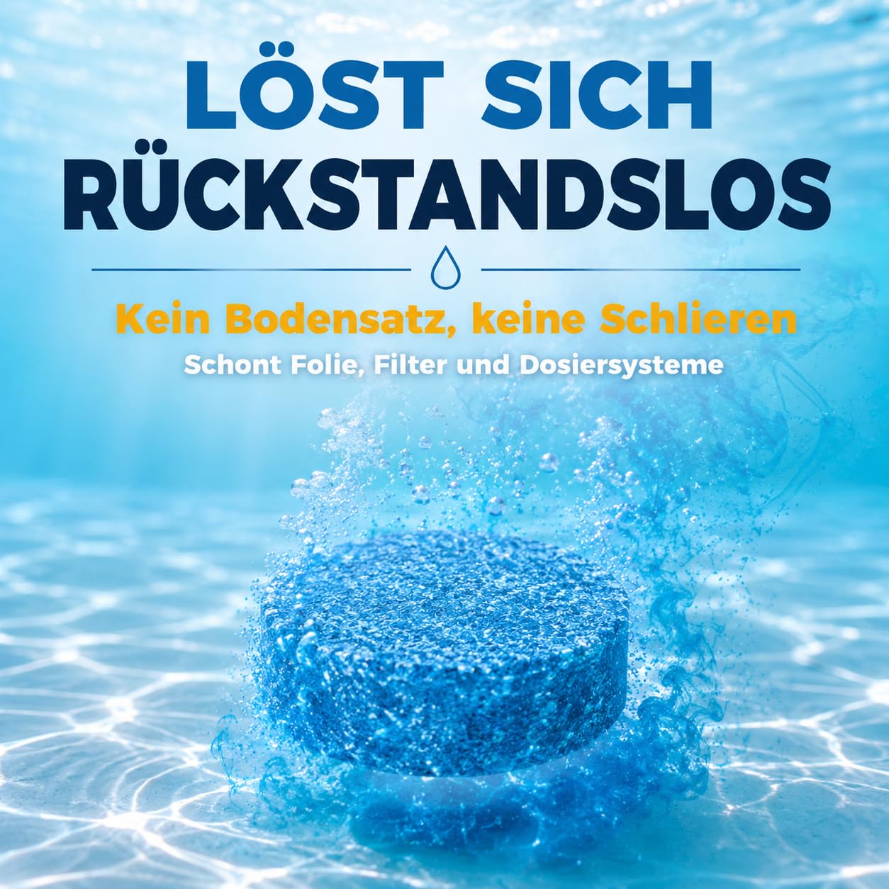 GiDeli Mini Chlortabletten Multifunktional 5kg im Eimer - Langsamlösliche 20-g-Multitabs für kleine Pools - Für Aufstellbecken, aufblasbare Pools & Gartenpool - Algenschutz UV-stabilisiert Flockung