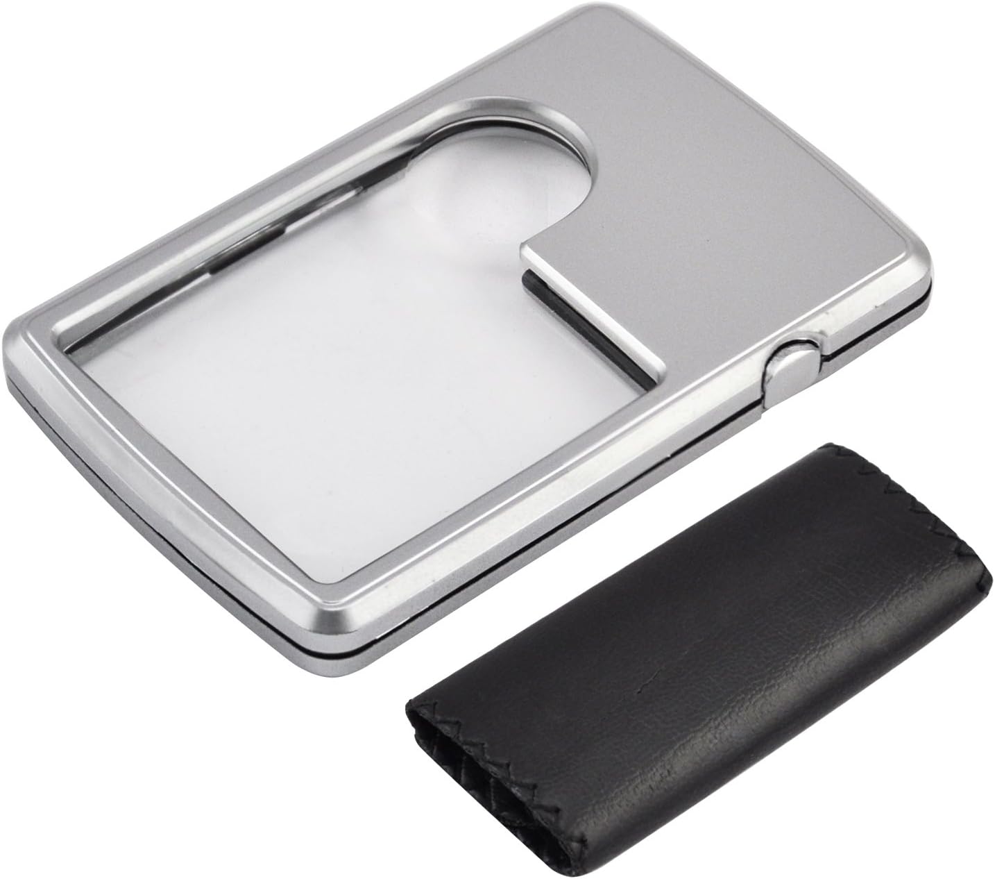 TRIXES 3X 6X Double Illuminated Glass Pocket Magnifier