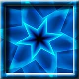 Expanding blue stars as your wallpaper