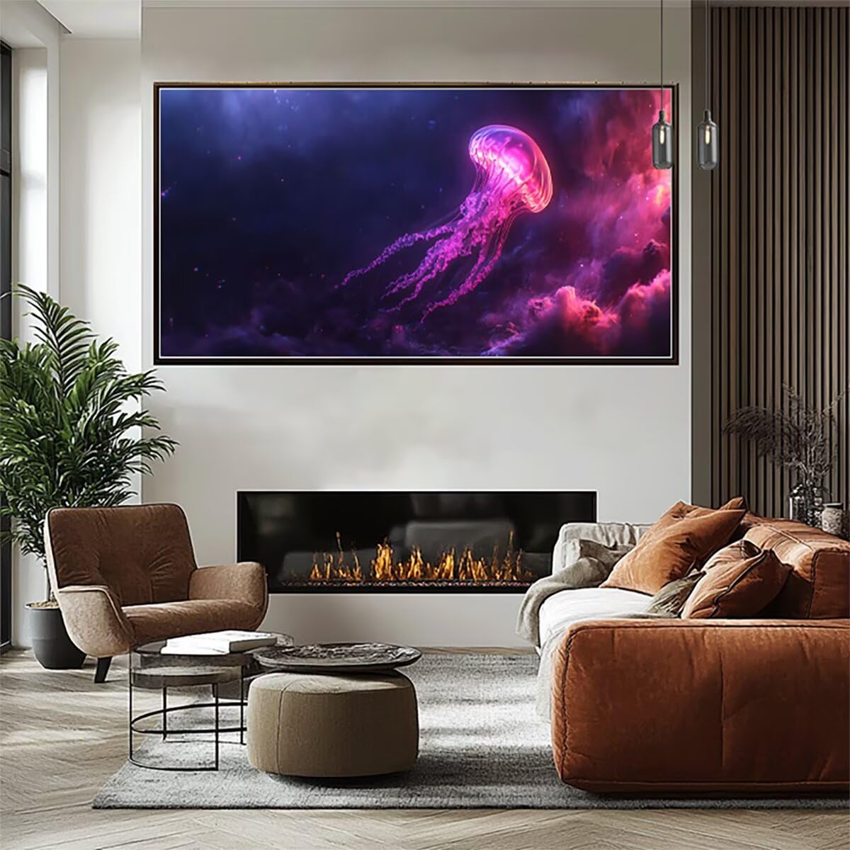 Amazon | 数字油絵 クラゲ, ペイントバイナンバー 雲, Paint by