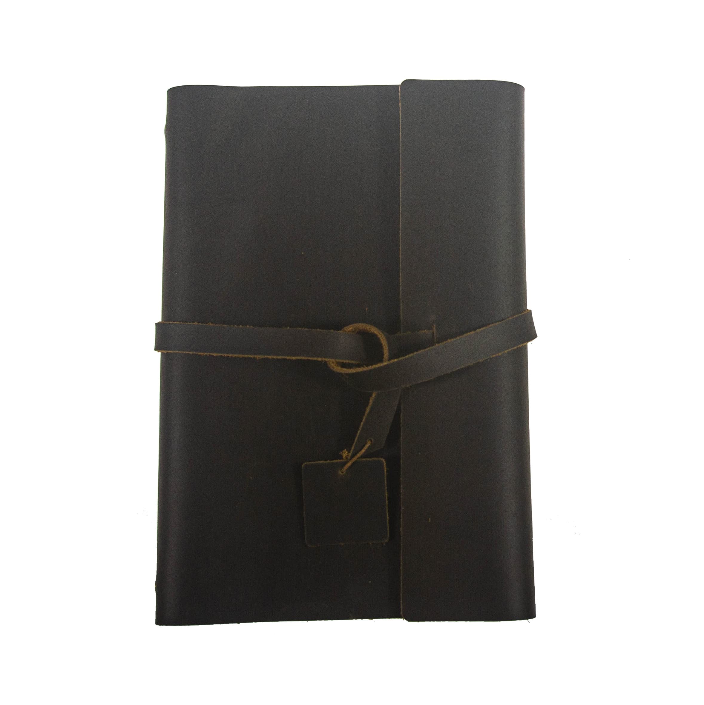 UNIQUE HM&LN Leather Scrapbook Photo Ablum, DIY Photos Collection & Memories Book, Vintage & Loose-leaf, Creative Gift for Wedding Anniversary Birthday, A5