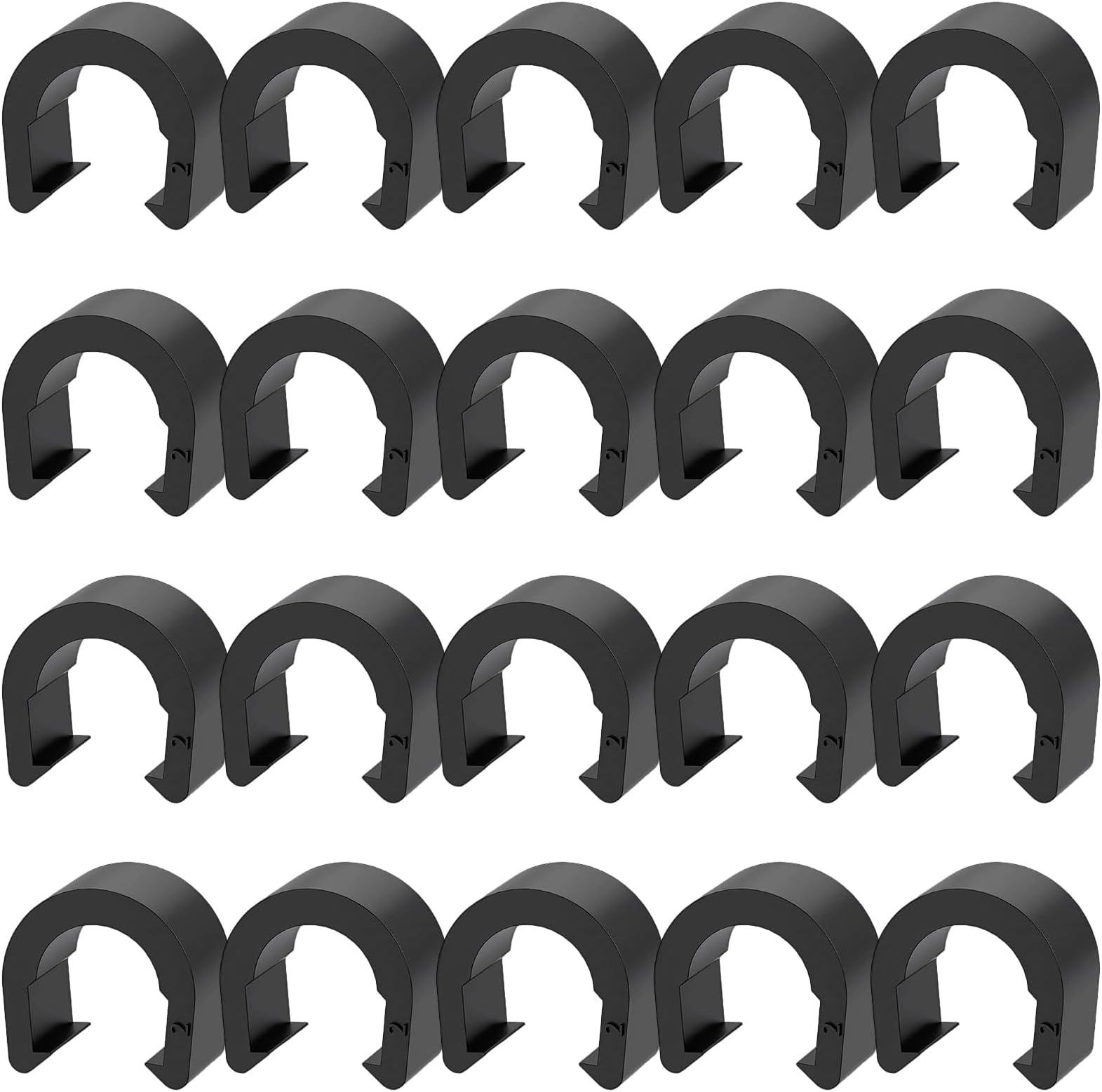 Cycling Cable Clips - 20-Piece Quick Fix Cycling Accessories | Cable Guide Clamps for Mountain Bike | for Mountain Folding Biking Adults Kids Cyclist Outdoor Travel