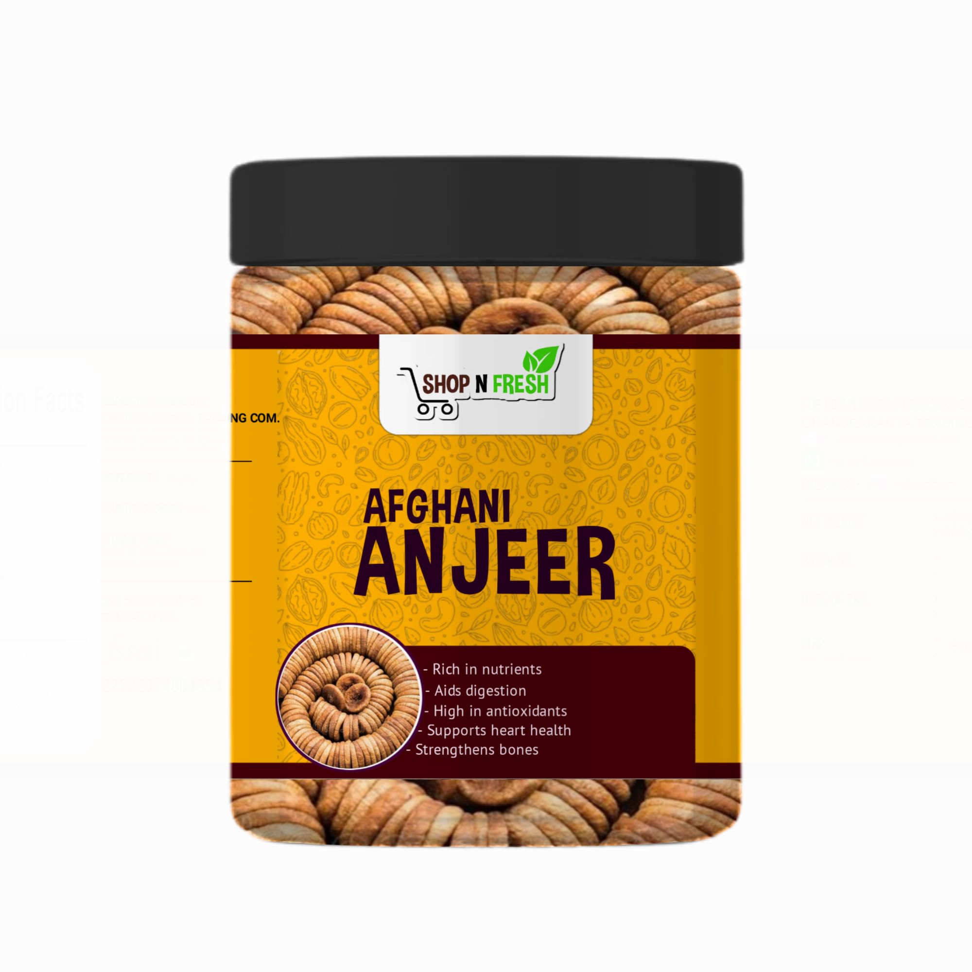 SHOP N FRESH - Afghani Anjeer 250gm | Jar Pack (B0D9KCCGLG) Amazon Price History, Amazon Price Tracker