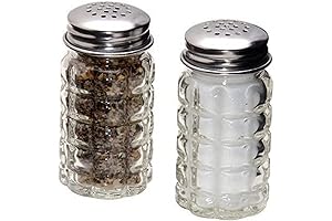 FBA_BCK31360 Retro Style Salt and Pepper Shakers with Stainless Tops (2), 1, Original Version