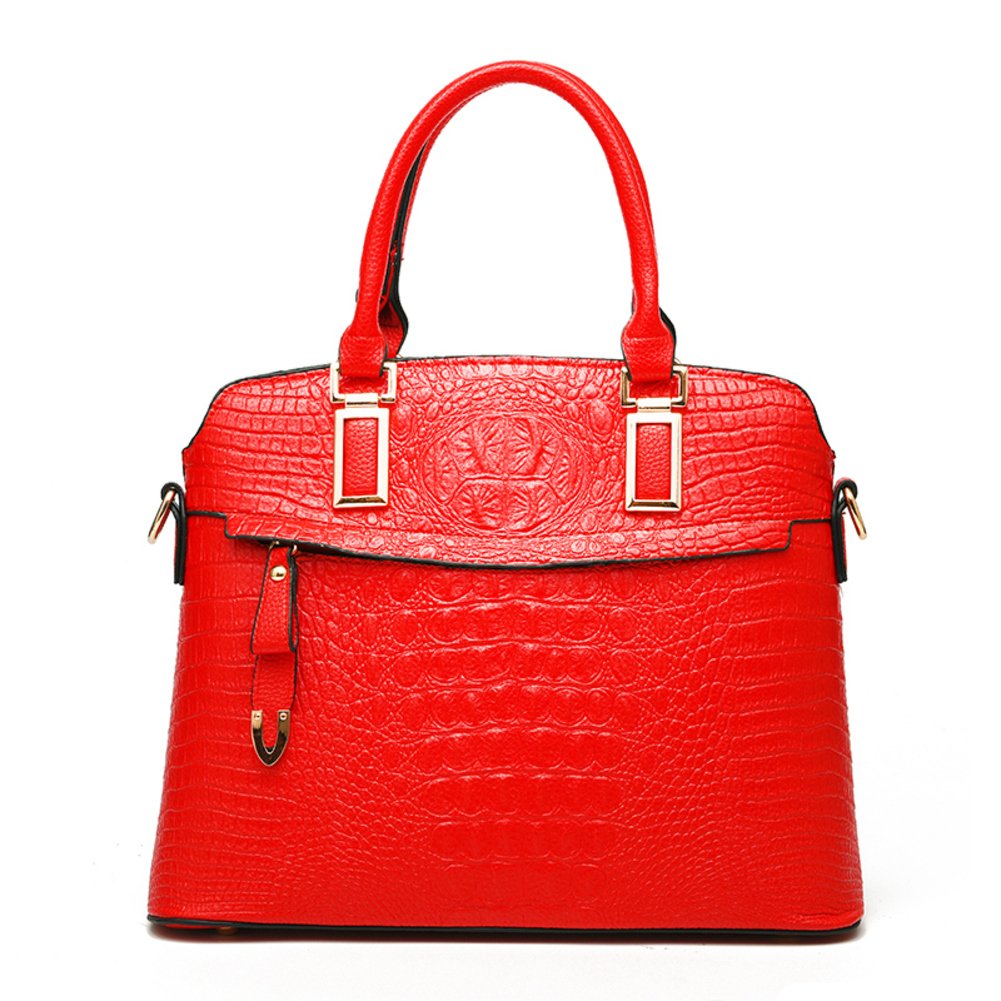 Sac à bandoulière messenger effet crocodile du bureau aux sorties citadines