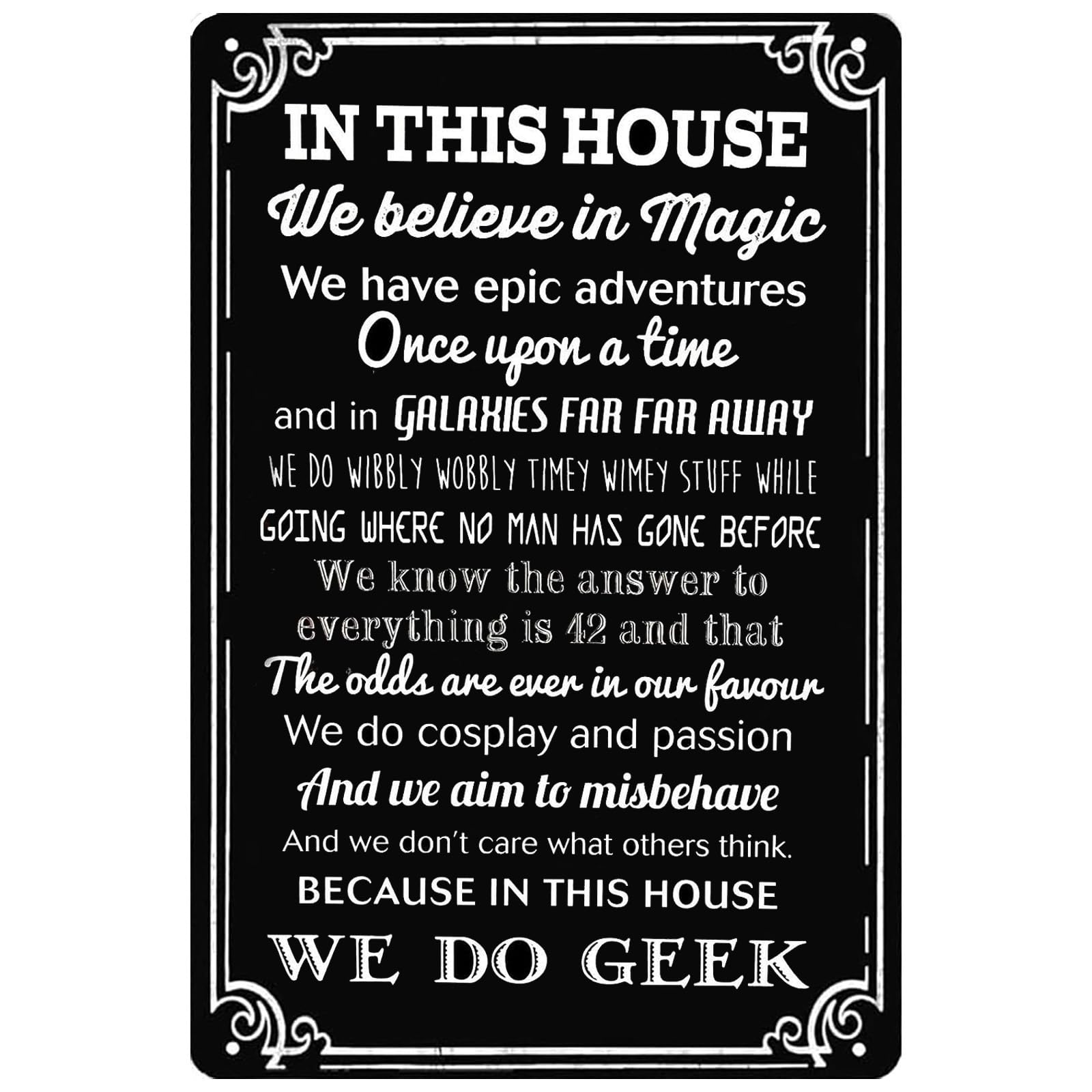 Family Warm Style Rustic Tin Sign, Family Adventure Belief Wall Plaque, Home Cafe Man Cave Decor, 12x8 Inch