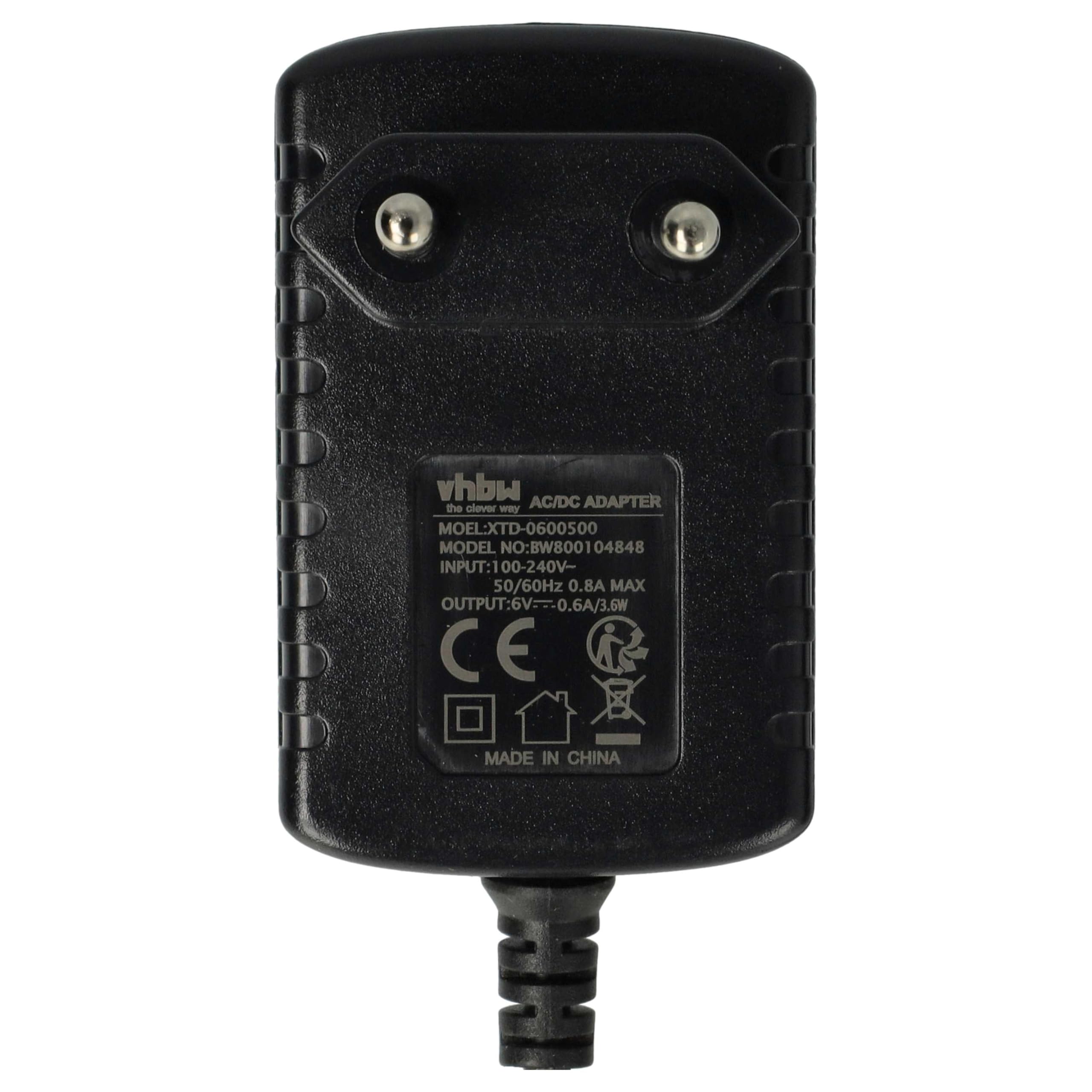 vhbw Alimentatore AC compatibile con Braun MGK3040, MGK3060, MGK3080 (Typ 5514, 5515), CruZer 6 BT5010, BT5050, BT5070, BT5090 rasoio