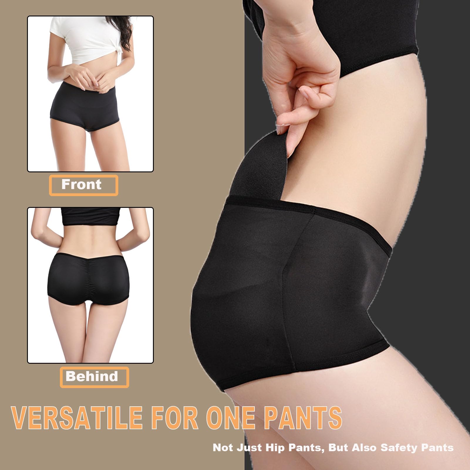 Culotte Rembourrée Hip Enhancer Push Up - Shapewear Invisible Pour Femme, Effet Fesses Rondes Naturelles