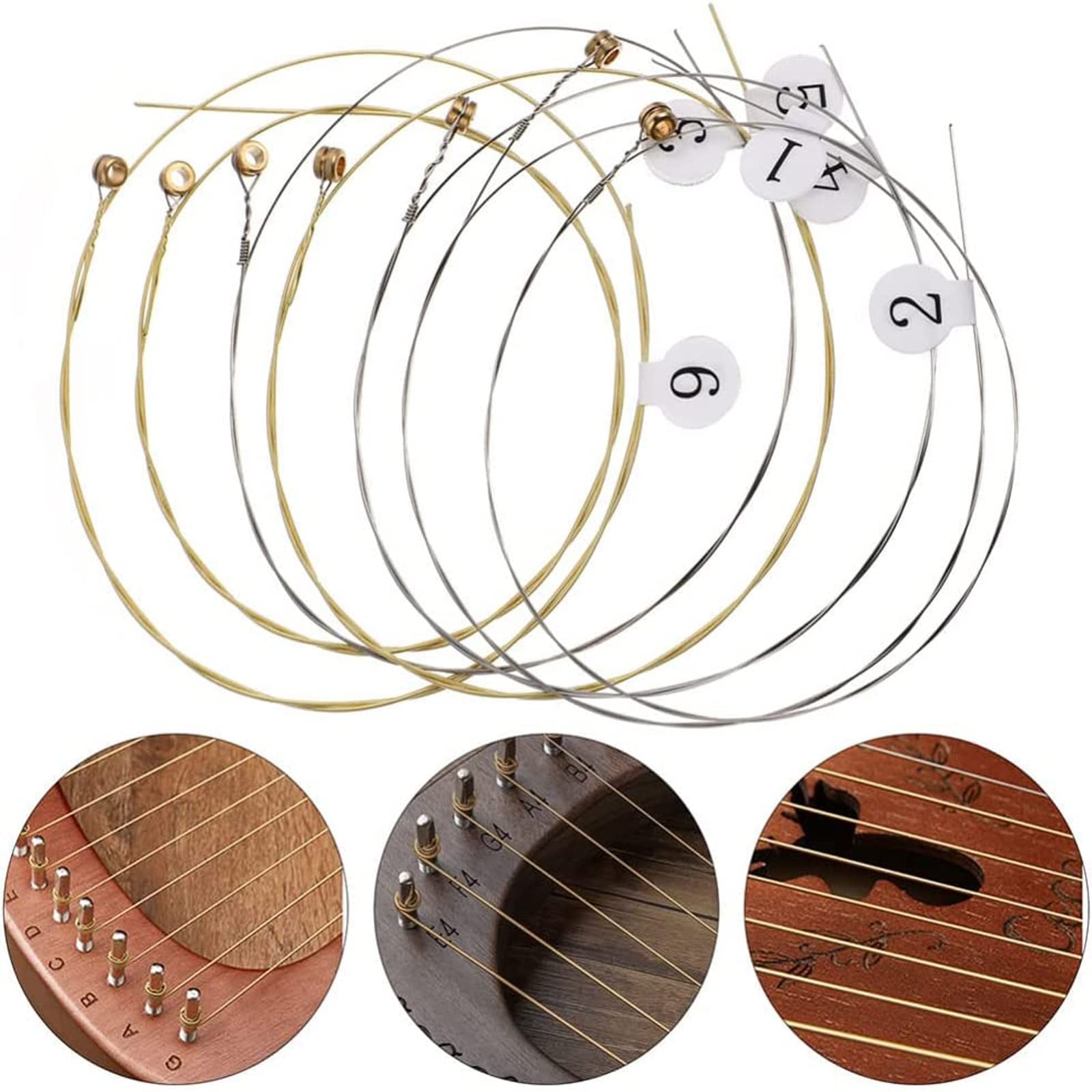 Amazon.co.jp: リラ ハープ メタル弦セット 10/16/19/21/24弦用