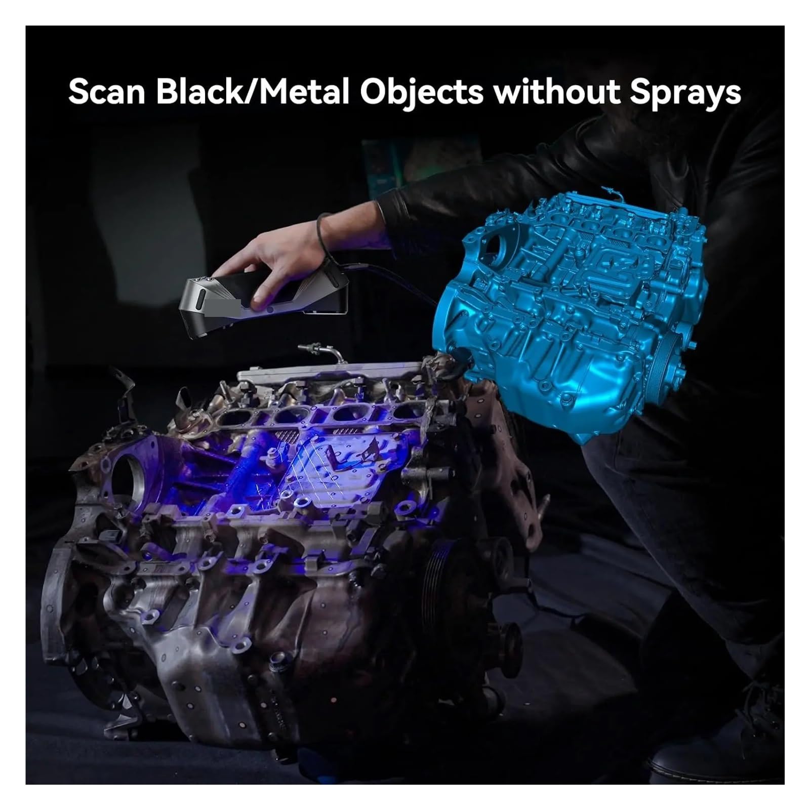 3D-Scanner CR-Scan Raptor Mehrzeilen-Blau- und NIR-3D-Scanner for Endverbraucher 24-Bit-Vollfarb-Scanning Bis zu 60 Bilder pro Sekunde