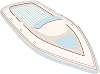 FUNBOY Giant Inflatable Luxury Yacht Speed Boat Pool Float, Two Cupholders, Luxury Float for Summer Pool Parties and Entertainment