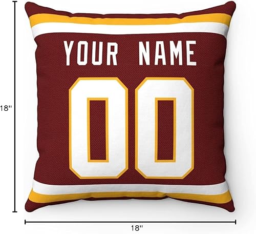 Miniatura 187 de ANTKING 2 paquetes de almohadas personalizadas con cualquier nombre y número para hombres, mujeres y niños Para Cincinnati