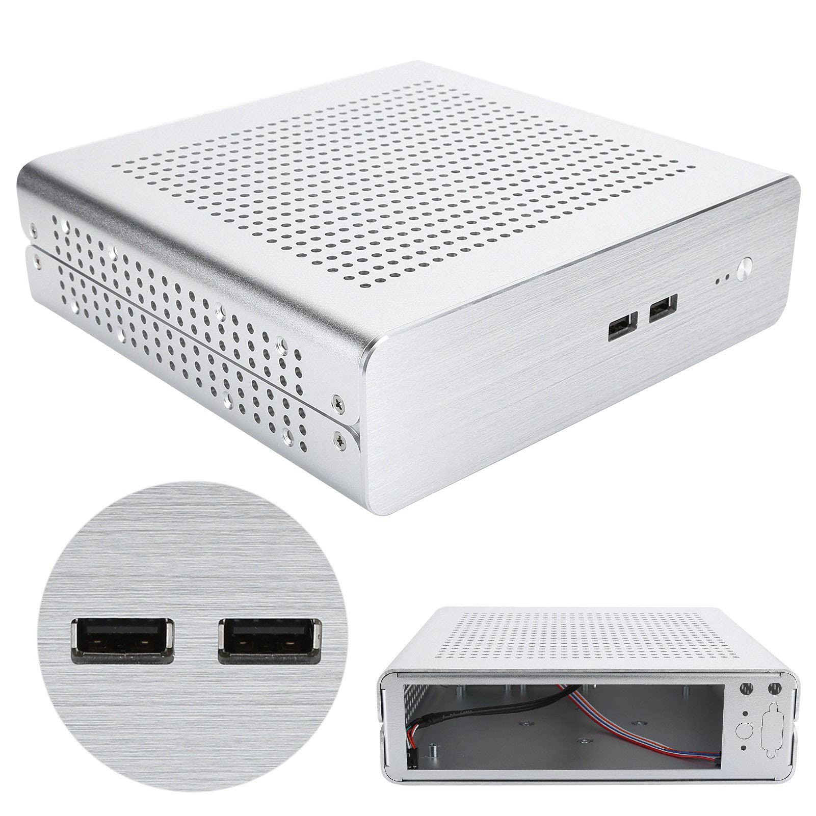 Amazon.co.jp: Acogedor G60S HTPCケース、フルアルミニウムミニITX