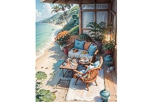 Immerse Yourself in Artistic Serenity: Pintando con Números Landscape Painting for Adults