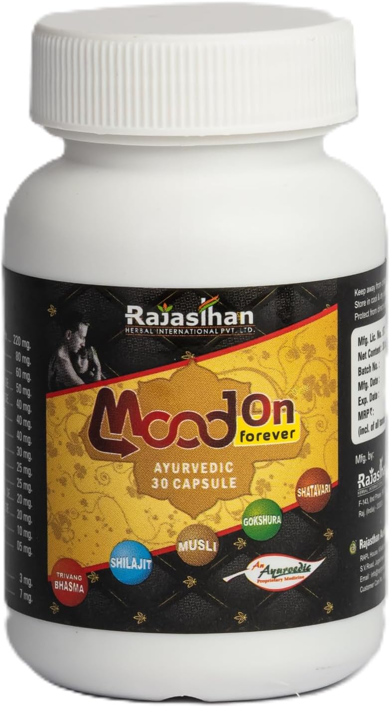 Mood On Forever Capsule | Daily Stress Support Capsules Non-GMO Tested Sleep and Mood Support Supplement for Men and Women Daily Stress Management Capsules 30 Count