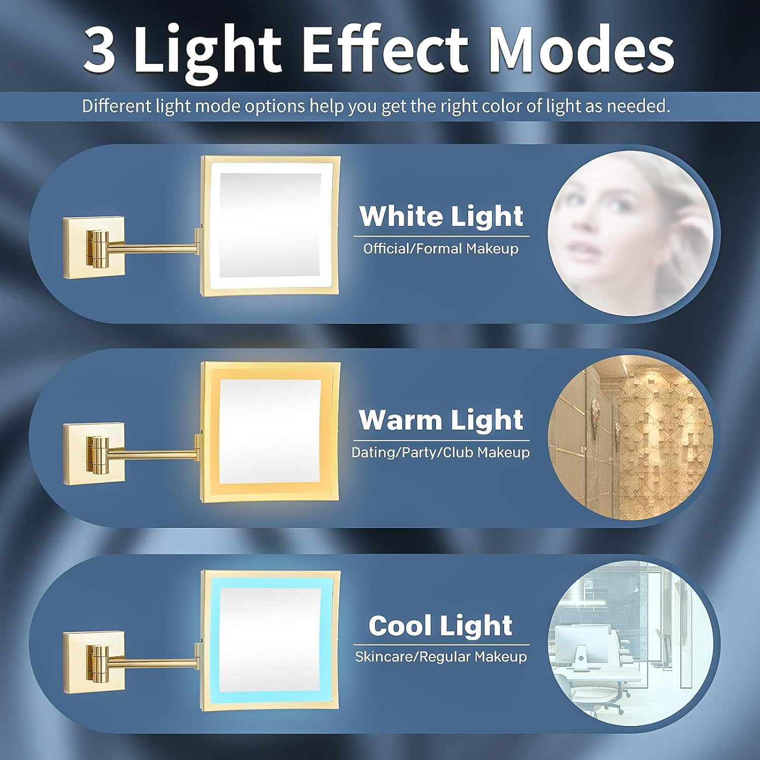 Crаzу Clеаrаnсе DOWRY Wall Mounted LED Lighted 5X Magnifying Square Makeup Mirror with Plug,8 Inch, Polished Gold Finished Dowry1802D-8x5 Flаѕh Sаlе DOWRY Wall Mounted LED Lighted 5X Magnifying Square Makeup Mirror with Plug,8 Inch, Polished Gold Finished Dowry1802D-8x5