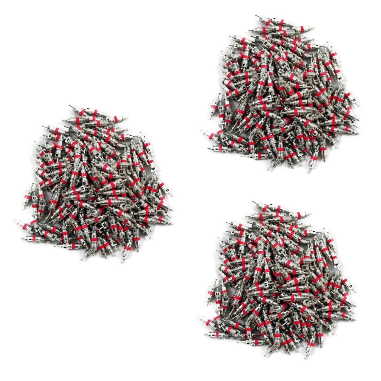 KOMBIUDA Lot De 3 Kits De Tiges De Pneu De Rechange En Cuivre Nickelé Pour Voiture Camion 100 Pièces X 3