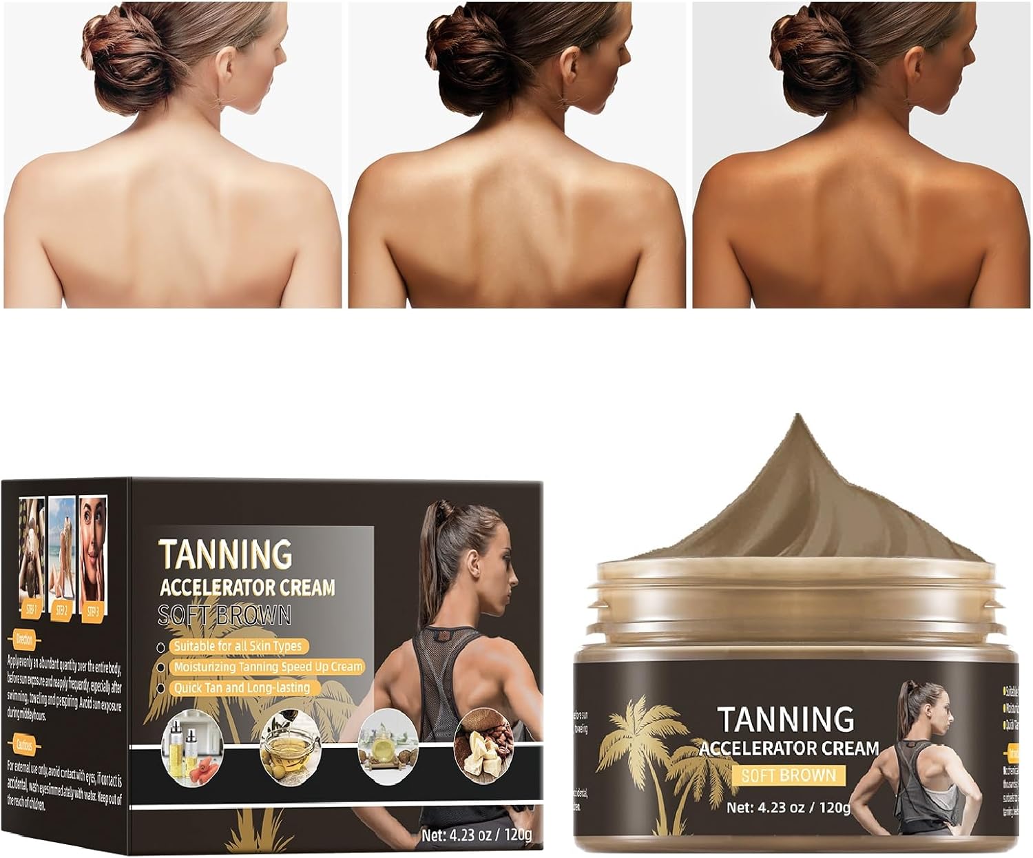 Tanning Cream, Intensive Tanning Cream, Tanning Accelerator for Sunbeds