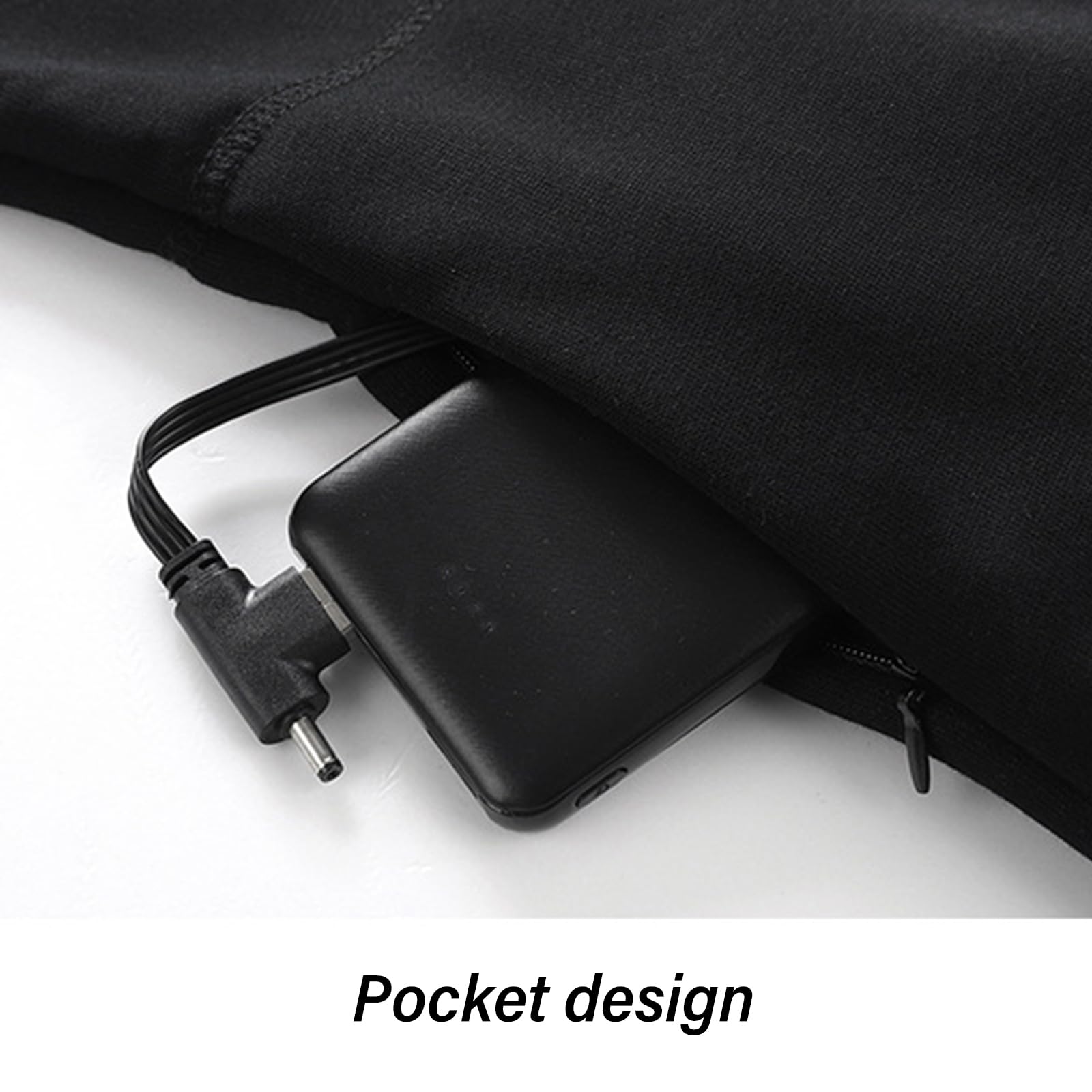 Conjunto de ropa interior térmica atlética cálida para correr, esquí, ciclismo, capa base calentada eléctrica USB, leggings de nieve, pantalones largos, calefacción eléctrica por USB