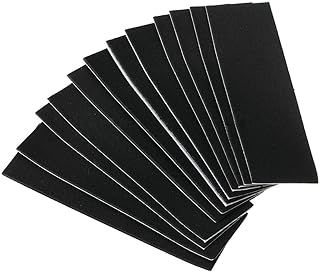 ND 12PCS Wooden Fingerboard Deck Uncut Sandpaper Grip Tape Stickers 4.33'X1.38'