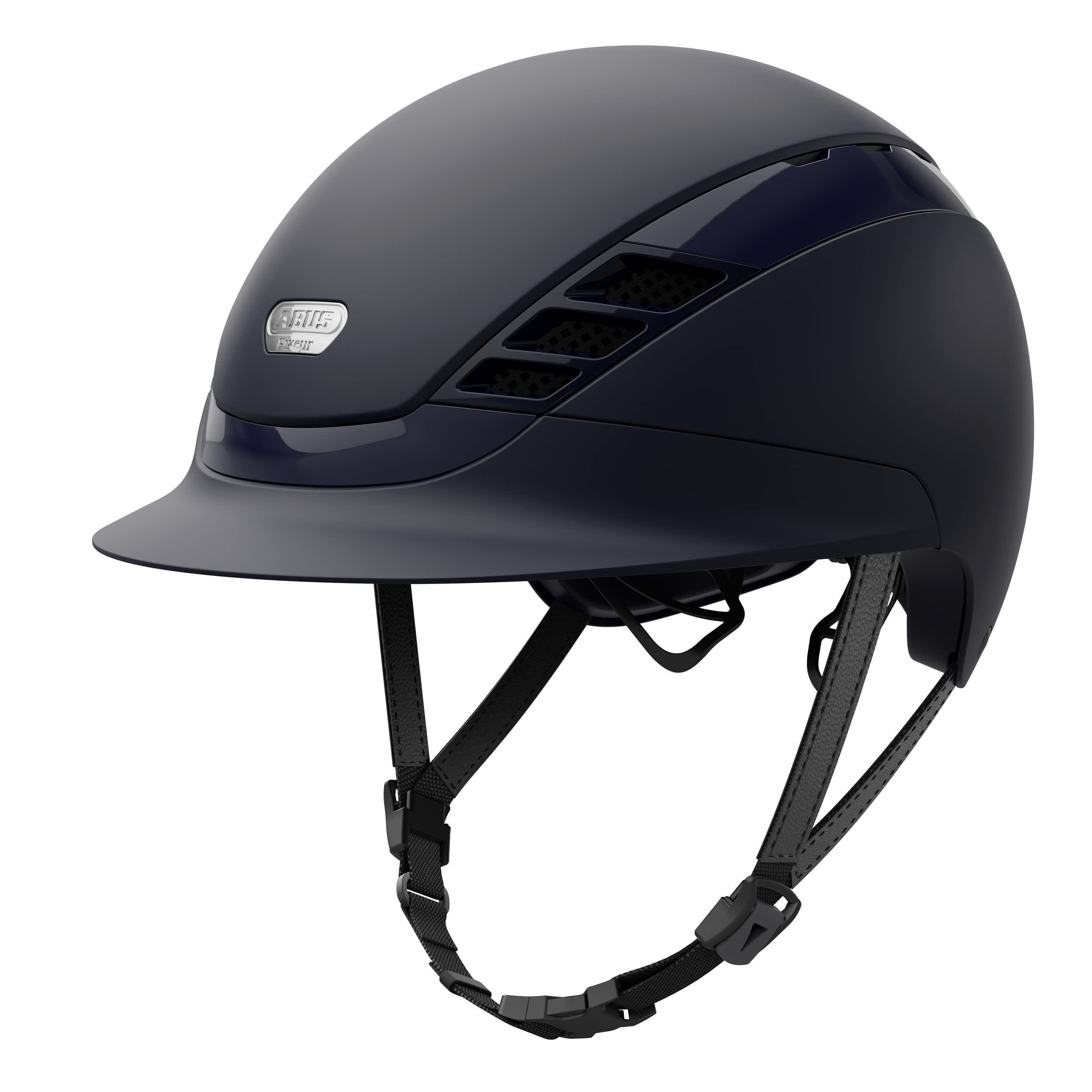 ABUS PIKEUR AirLuxe Pure Reithelm Shiny Black