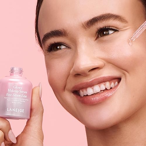 Miniatura 3 de LANEIGE Suero de maquillaje Glowy: imprimación hidratante y suero facial para piel húmeda, maquillaje duradero y un acabado radiante