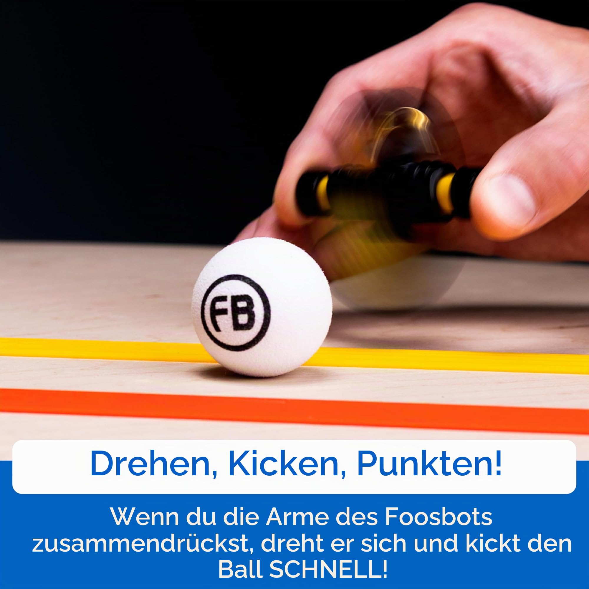 Tomy Fat Brain Toys Foosbots 2er-Pack - Das fußballthemenorientierte, rasante Tischspiel für 2 Spieler für Kinder ab 6 Jahren - Spaßiges Fußballgeschenk - optimal für Fußballfans und Familien