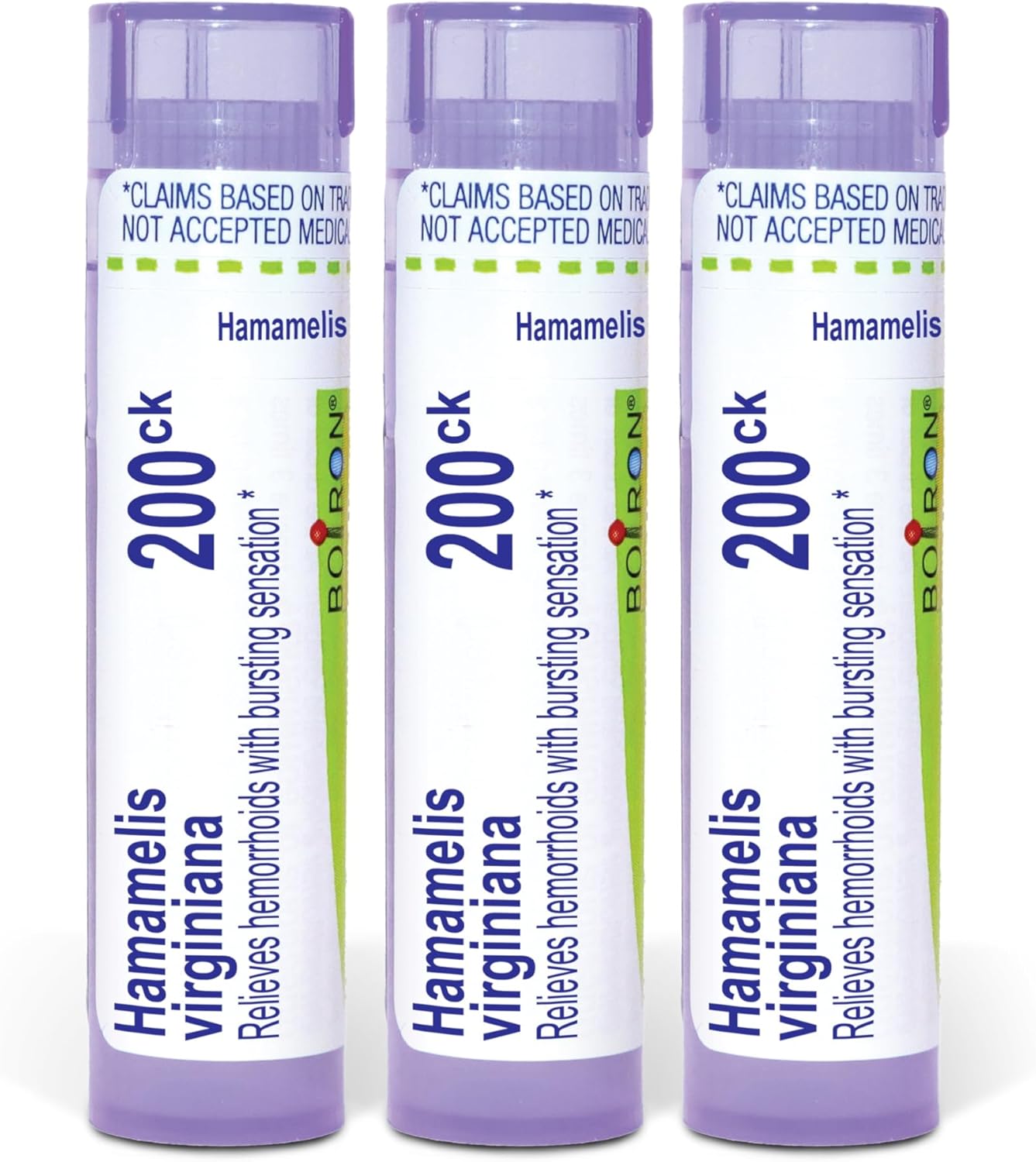 Boiron Hamamelis Virginiana 200ck Homeopathic Medicine for Hemorrhoids - Pack of 3 (240 Pellets)