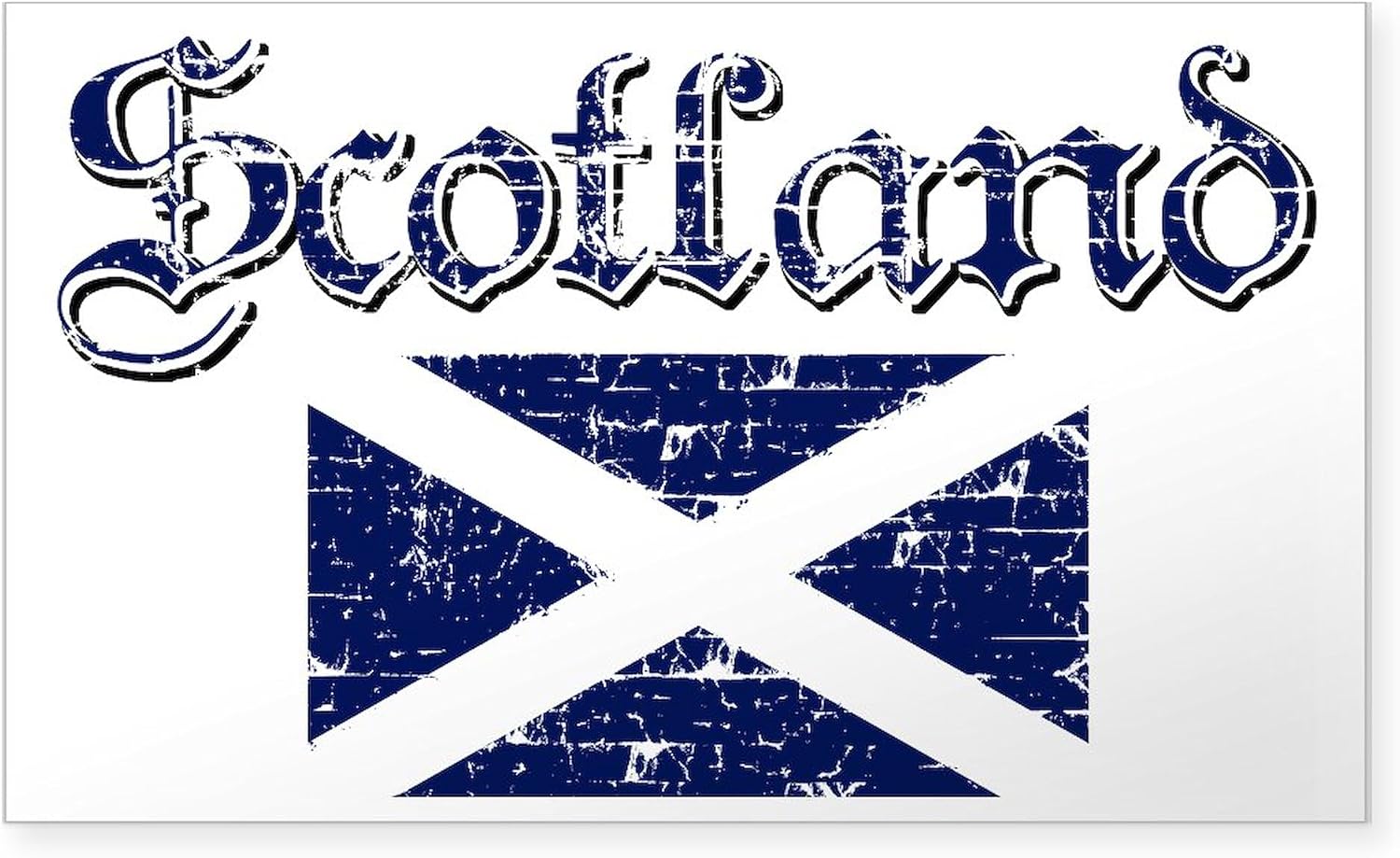CafePress Scotland Rectangle Sticker Rectangle Bumper Sticker Car Decal