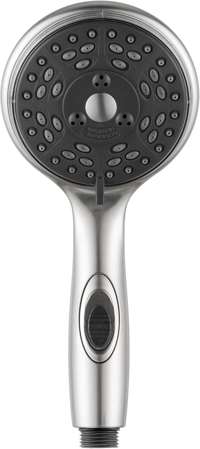 Dura Faucet Premium RV Handheld Shower Wand with Eco-Friendly On/Off Switch (Brushed Satin Nickel)